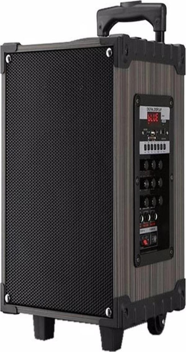 ULTRATEKNO Süper Bass Şarjlı Mikrofonlu Hoparlör Karaoke Sistemi 80 Watt Taşınabilir Parti Box - Image 1