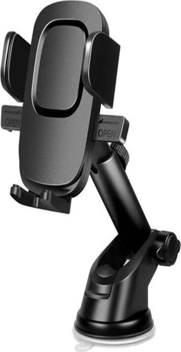 Ultratekno Y05-G Lüks Serisi Araç Içi Telefon Tutucu Vantuzlu Robotik Uzayabilen Boy Ayarlı 4.5-7" - Image 1