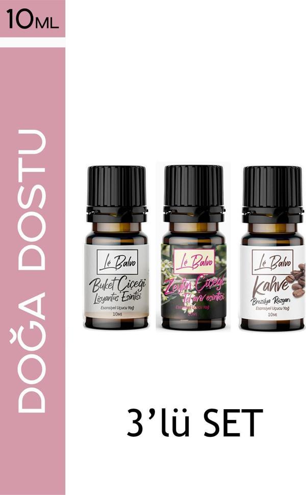 Le Balvo Buket Çiçeği,zeytin Çiçeği,kahve Doğal Uçucu Saf Buhurdanlık Esansı Oda Kokusu Esans Buhur Yağı 10ml - Image 1