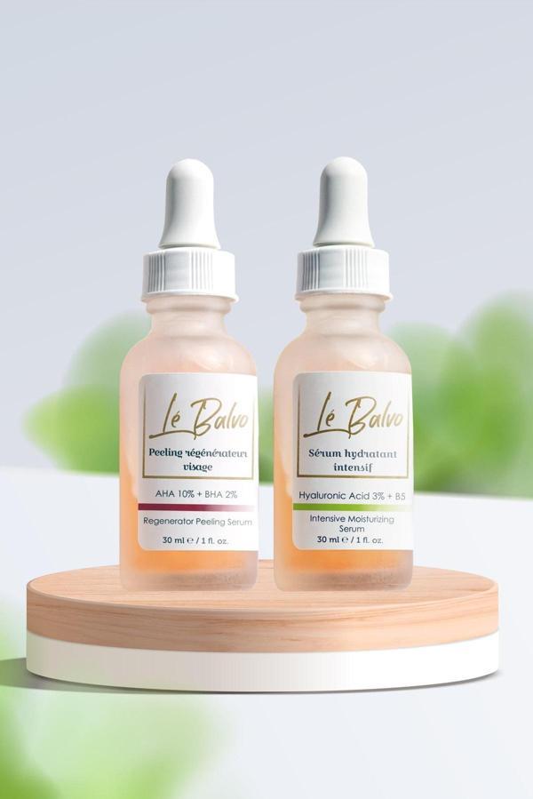 Le Balvo Cilt Tonu Eşitleyici Serum (aha 10% + Bha 2%) + Nemlendirici Bakım Serumu (hyaluronic Acid %3 B5) - Image 1