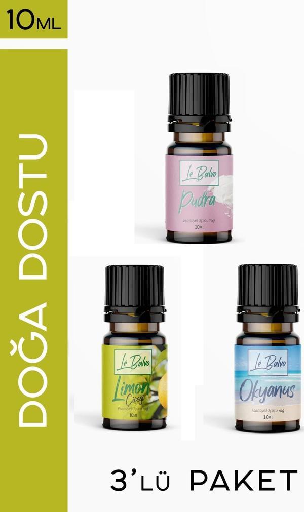 Le Balvo Limon,pudra,okyanus Doğal Uçucu Saf Buhurdanlık Esansı Oda Kokusu Esans Buhur Yağı 10ml - Image 1
