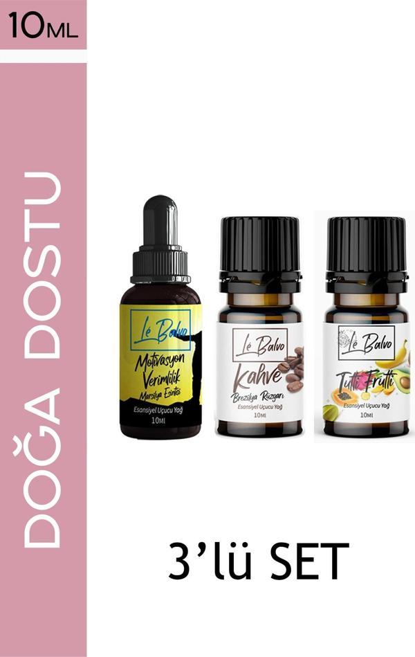 Le Balvo Motivasyon,kahve,tutti Frutti Doğal Uçucu Saf Buhurdanlık Esansı Oda Kokusu Esans Buhur Yağı 10ml - Image 1