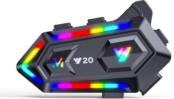 V20 Wireless Akıllı Motosiklet Kask Kulaklığı Intercom (25 Saate Kadar Kullanım) - Image 1