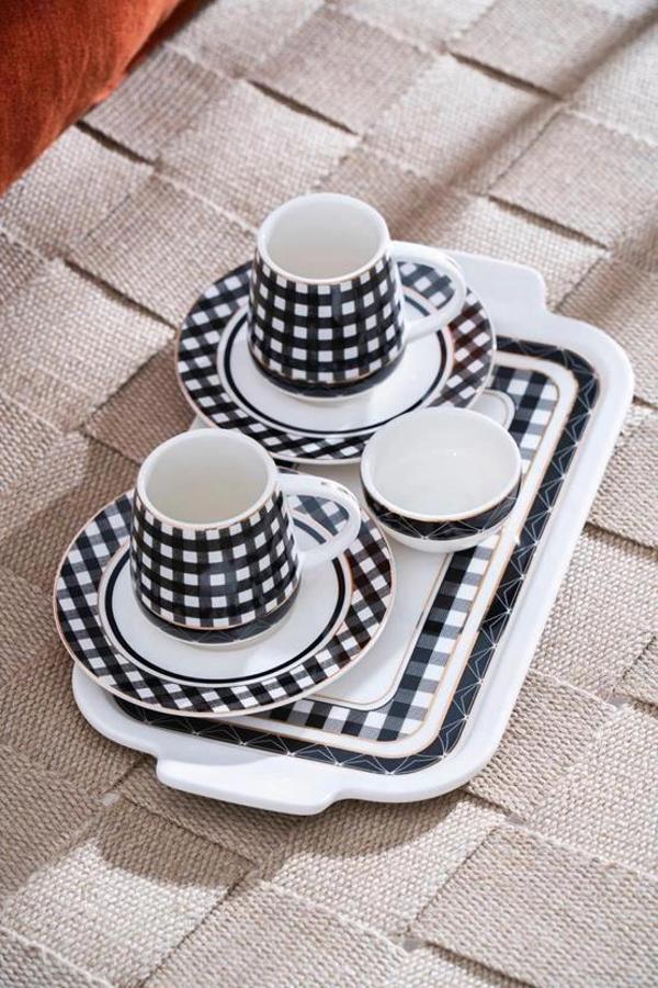 Acar MXG7169 Dama Desenli Fincan Seti 2'li - Image 1