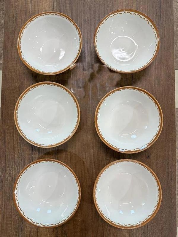 Cooker CKR4250 Desenli Beyaz Porselen Kase 14 cm 6'lı - Image 1