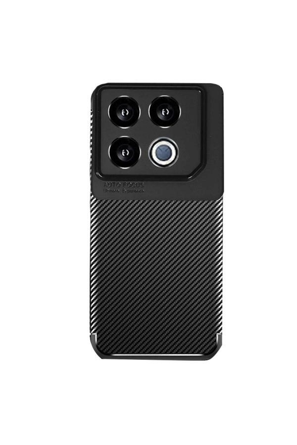 İnfinix GT 20 Pro Kılıf Auto Focus Karbon Kapak - Siyah-(5796) - Image 1