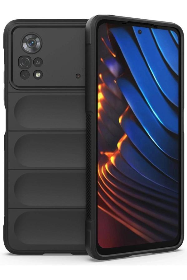 Xiaomi Poco X4 Pro 5G Kılıf Optimum Silikon - Siyah-(5796) - Image 1
