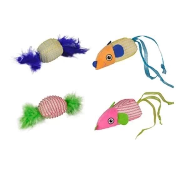 Flamingo Kumaş İkili Kedi Oyuncağı - Image 1