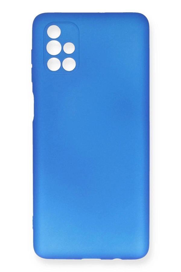 Samsung Galaxy M51 Kılıf First Silikon - Mavi-(5796) - Image 1