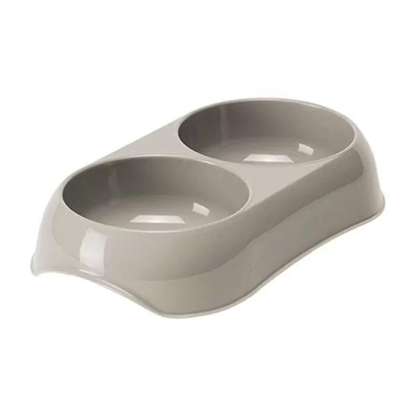 Moderna Gusto Köpek ve Kedi Mama Kabı Gri 2x200 Ml - Image 1