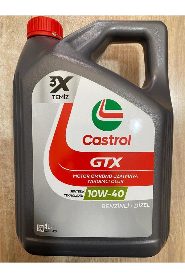 Castrol Gtx 10W-40 4L A/B Yeni 3X Benzinli Ve Dizel Motor Yağı - 2025 - Image 1