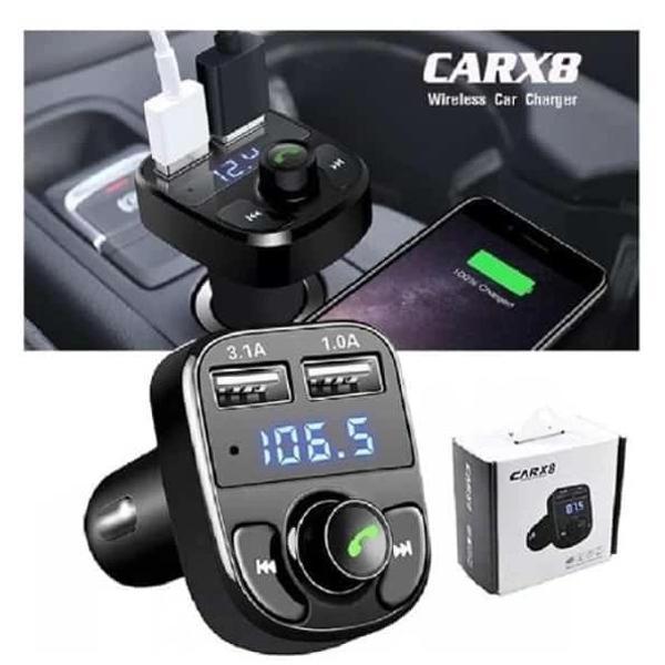 Carx8 Digital Ekran Bluetooth Araç Kiti Mp3 Fm Transmitter - Image 1