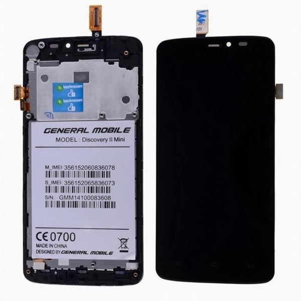 General Mobile Discovery 2 Mini Lcd Ekran + Siyah Dokunmatik Çıtalı - Image 1