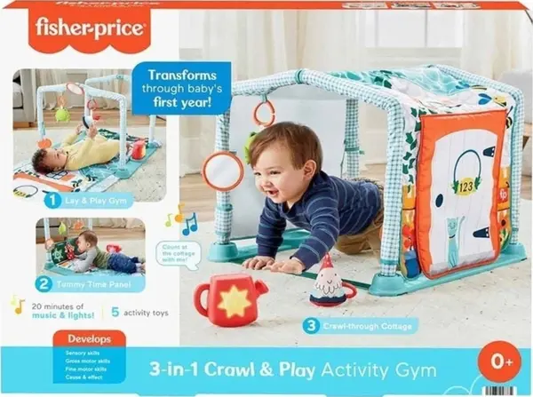 Fisher-Price 3'ü 1 Arada Sevimli Kulübe Jimnastik Merkezi HJK45 - Image 1