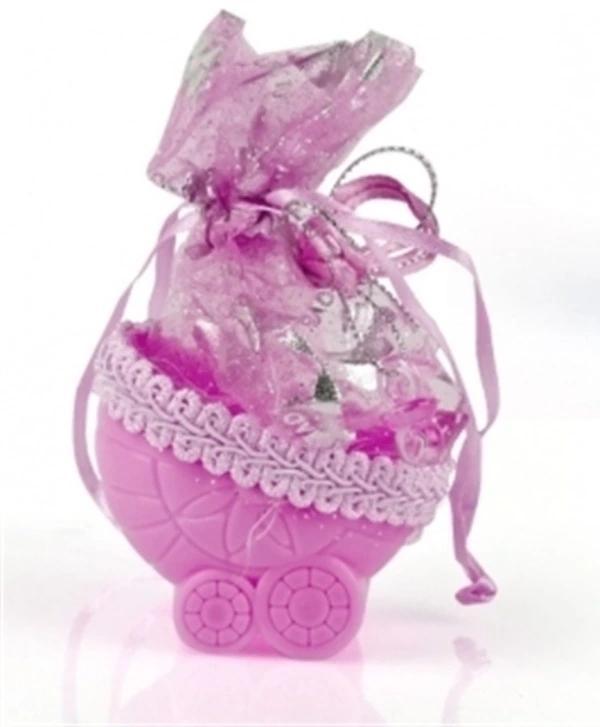 Bebek Mevlüt Şekeri - Pembe Bebek Arabası - Image 1