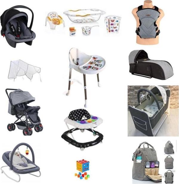 Let'S Go Baby 16 Parça Set Çift Yön Bebek Arabası Beşik Küvet Takımı Portbebe Kanguru Puset Ana Kucağı - Image 1