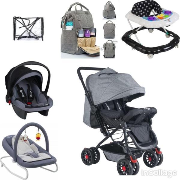 Let'S Go Baby 6 Parça Çift Yön Bebek Arabası Beşik Ana Kucağı Yürüteç Puset Yağmurluk - Image 1