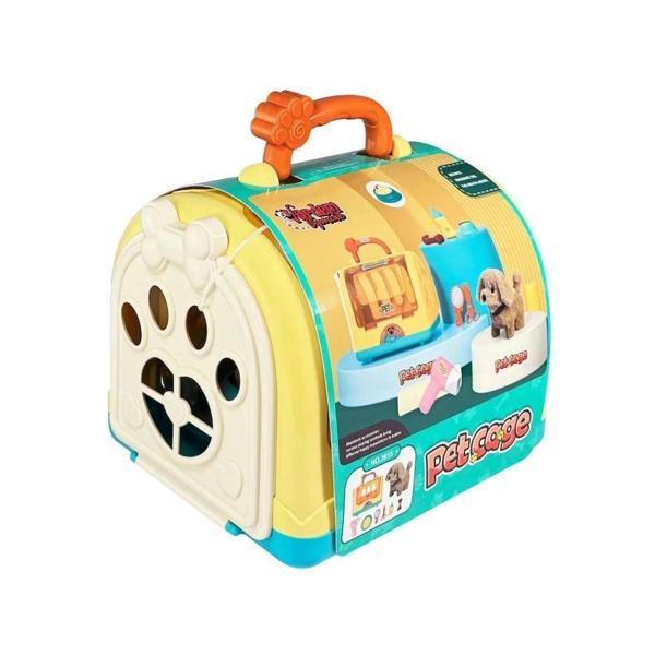 BFS   JND-3615 Taşıma Çantalı Hareketli Pilli Köpek Set (Pet Shop) -Vardem Oyuncak - Image 1
