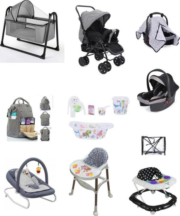 Let'S Go Baby Bebek Çeyiz Seti 15Parça Çift Yön Bebek Arabası Beşik Ana Kucağı Yürüteç Küvet Puset Mama Sandalyesi - Image 1