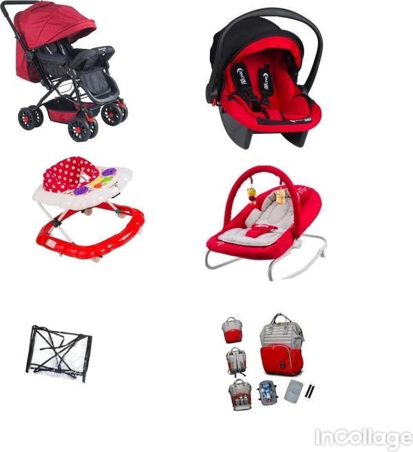 Let'S Go Baby Bebek Çeyiz Seti 6 Parça Çift Yön Bebek Arabası Ana Kucağı Yürüteç Puset Çanta - Image 1