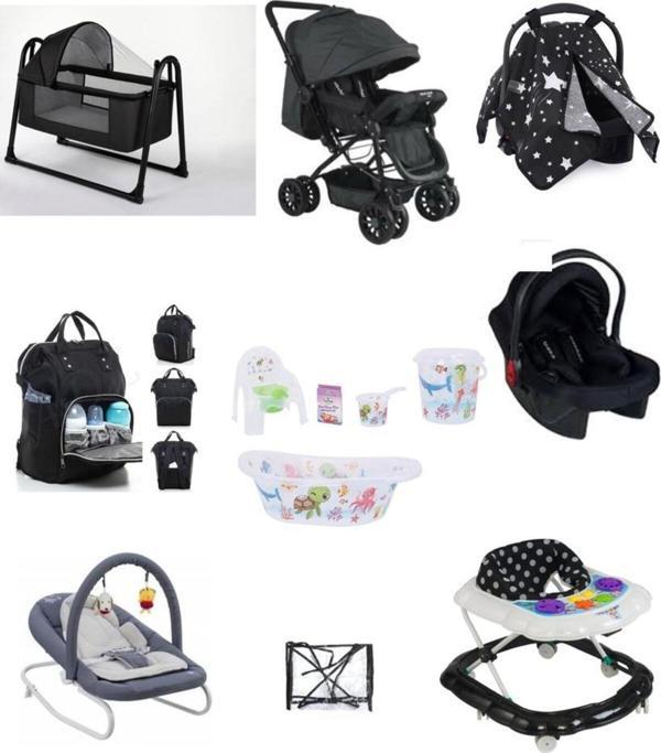 Let'S Go Baby Bebek Seti 13 Parça Çift Yön Bebek Arabası Beşik Ana Kucağı Yürüteç Küvet Takımı Puset - Image 1