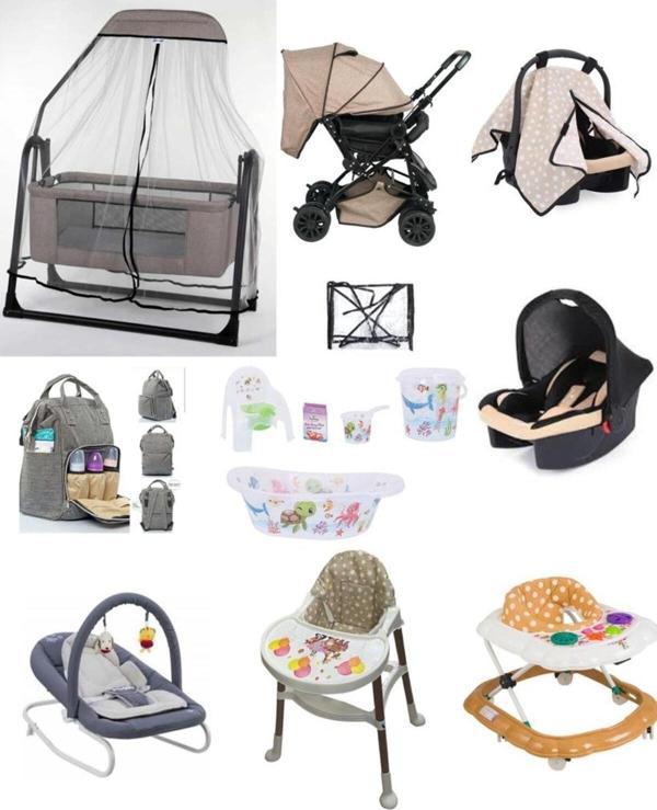 Let'S Go Baby Bebek Seti 15Parça Çift Yön Tüllü Bebek Arabası Beşik Ana Kucağı Yürüteç Küvet Puset Mama Sandalyesi - Image 1