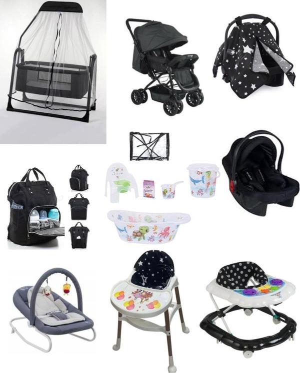 Let'S Go Baby Bebek Seti 15Parça Çift Yön Tüllü Bebek Arabası Beşik Ana Kucağı Yürüteç Küvet Puset Mama Sandalyesi - Image 1
