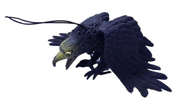 Siyah Renk Yumuşak Plastik Şaka Kartal Yarasa Anahtarlık Şaka Malzemesi - Image 1