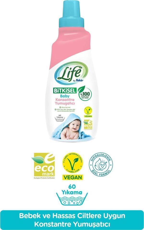 Life By Fakir %100 Bitkisel Bazlı Konsantre Bebek Çamaşır Yumuşatıcısı 1500 ml - Image 1