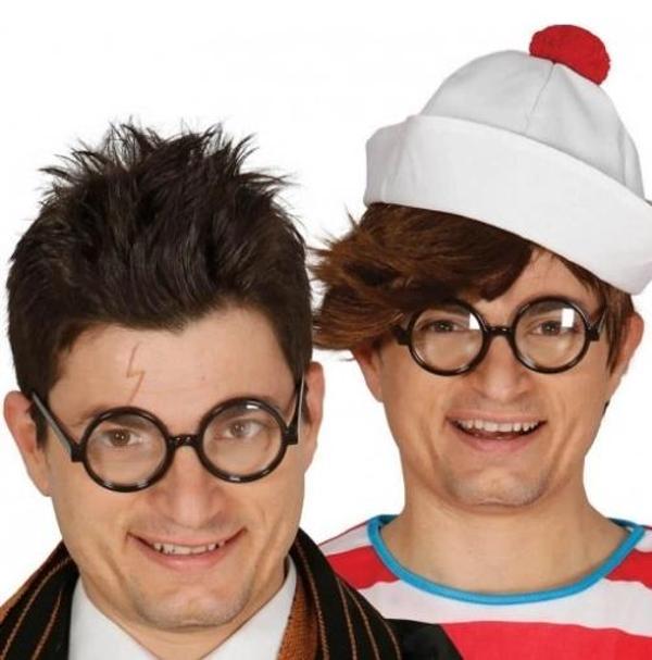 Siyah Çerçeveli Numarasız Camlı Öğrenci Şaka Gözlüğü 1 Adet - Image 1