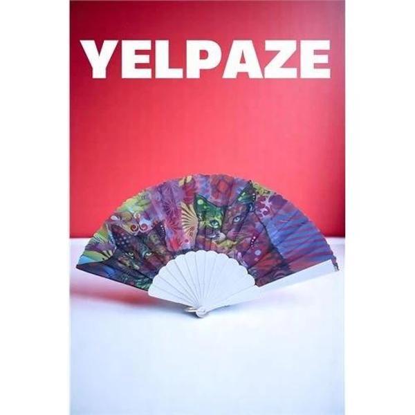 BFS Desenli Yelpaze – Renkli ve Şık Figürlü Tasarım - Image 1