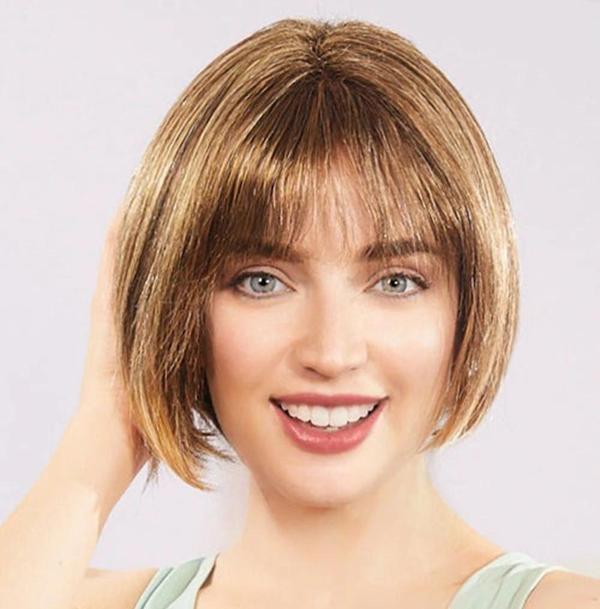 Açık Kahverengi Küt Parti Peruk Küt Saç - Image 1