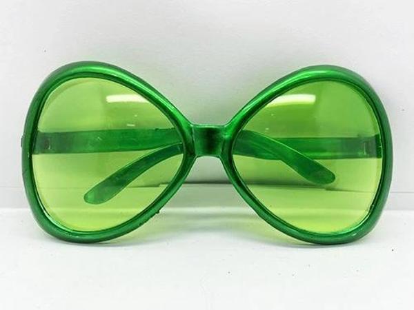 Yeşil Renk Yeşilçam Nostalji 80li Yıllar 90lı Yıllar Parti Gözlüğü  7x16 Cm - Image 1