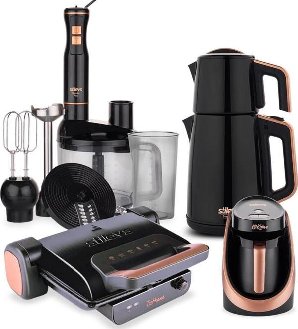 Stilevs Black Quartz Serisi 4 Lü Paket-Siyah - Image 1