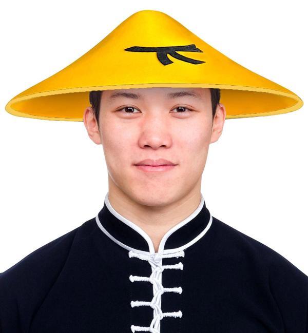 Uzak Doğu Asyalı Çin Japon Şapkası Sarı Renk - Image 1