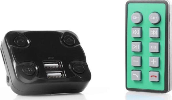 ULTRATEKNO 3in1 Kumandalı Bluetooth Araç Kiti Fm Transmitter Usb Tf 1200 Mah - Image 1