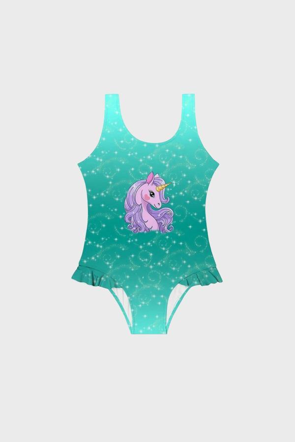 Slipstop Bellissima Fırfırlı Kolay Kuruyan Uv Korumalı Kız Çocuk Mayo SM2312000710 MİNT - Image 1