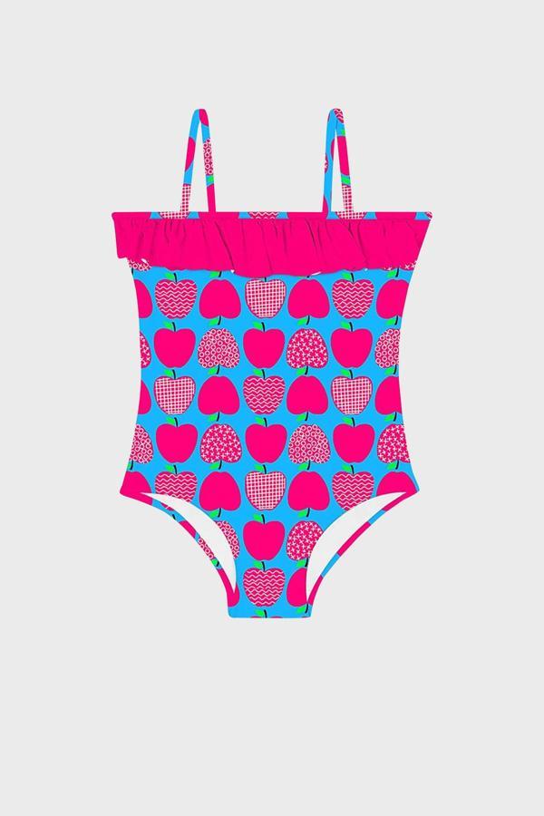 Slipstop Navy Junior İnce Askılı Kolay Kuruyan Uv Korumalı Kız Çocuk Mayo SM2310000725 PEMBE - Image 1