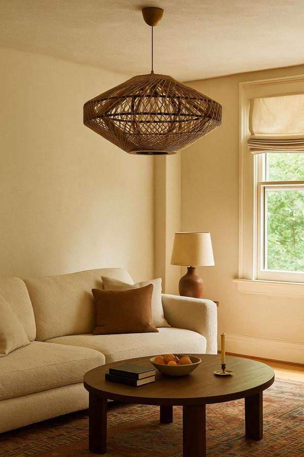 Bohem,Rustik,Jüt,Doğal,Hasır,El Yapımı Sarkıt Avize - Image 1