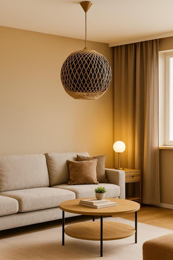 Doğal el yapımı Bohem-Rustik-Modern-Jüt-Yapımı Sarkıt Avize - Image 1