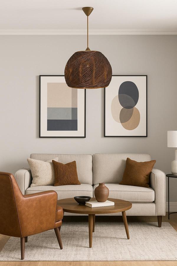 Bohem,Rustik,Modern,Doğal,El Yapımı Sarkıt Avize - Image 1