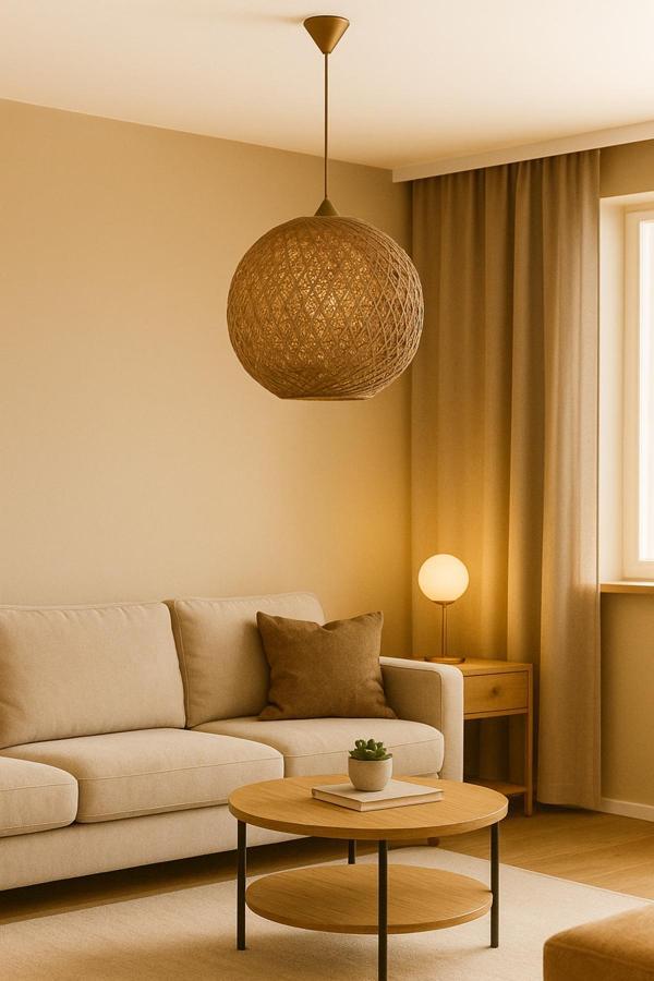 Doğal el yapımı Bohem-Rustik-Modern-Jüt-Yapımı Sarkıt Avize - Image 1