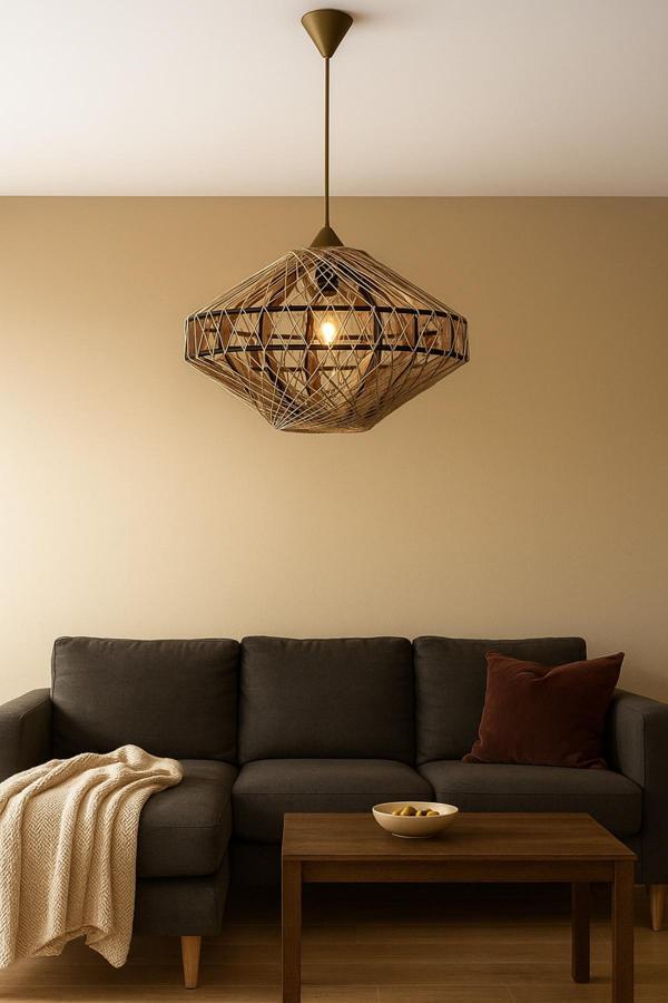 Bohem,Rustik,Modern,Jüt,Doğal,El Yapımı Sarkıt Avize - Image 1