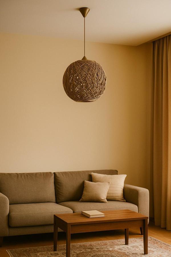 Bohem,Ahşap,Jüt,Hasır,Modern,Doğal Sarkıt Avize - Image 1