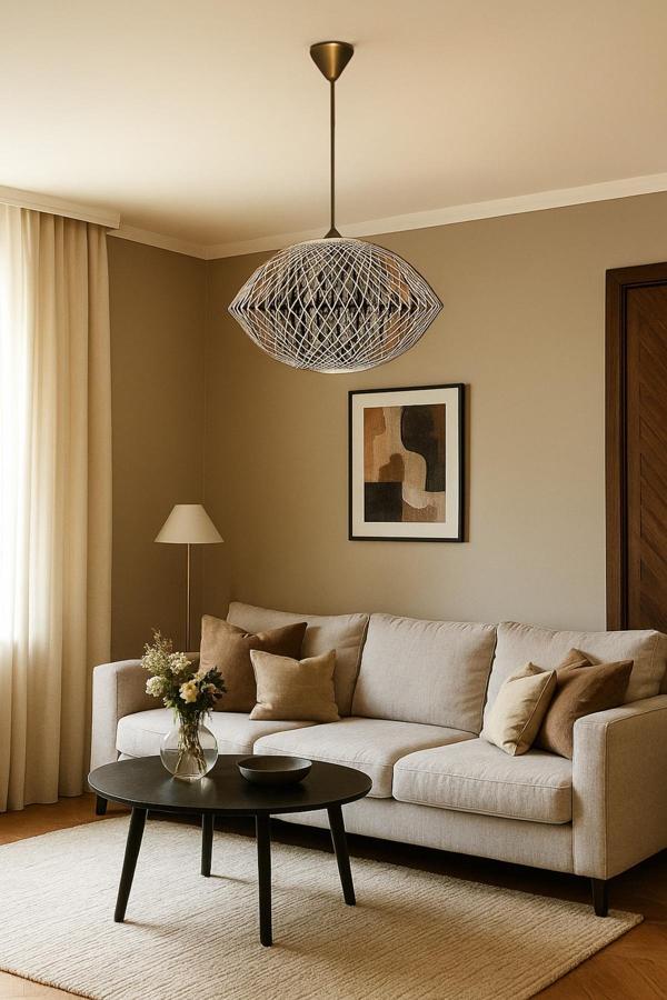 Bohem,Rustik,Modern,Jüt,Hasır,Doğal,El Yapımı Sarkıt Avize - Image 1