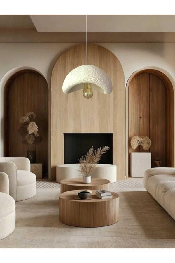 Aslan Bohem Beton Avize ( 40 Cm Beton Avize Alaçatı) - Image 1