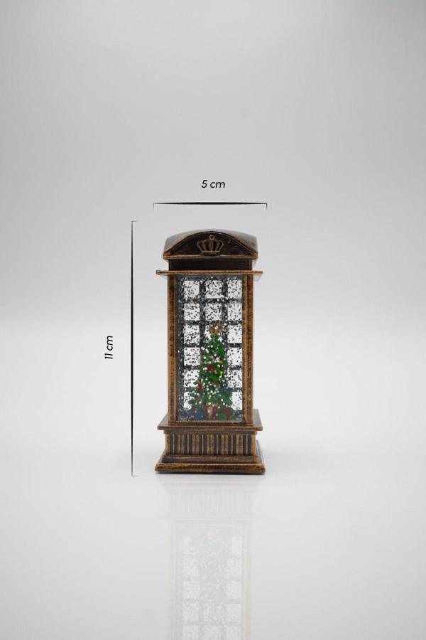 Yılbaşı Temalı Işıklı Geyik Figürlü Dekoratif Fener - Image 1