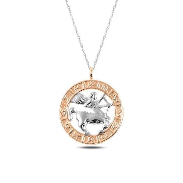 Supertrend ​gümüş Rose Yay Burcu Kolye - Image 1