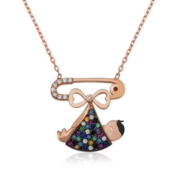 Supertrend Gümüş Yeni Doğmuş Bebek Kolye - Image 1