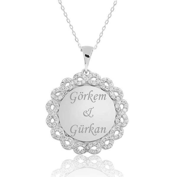 Supertrend Gümüş Kişiye Özel Sonsuzluk İsimli Kolye - Image 1